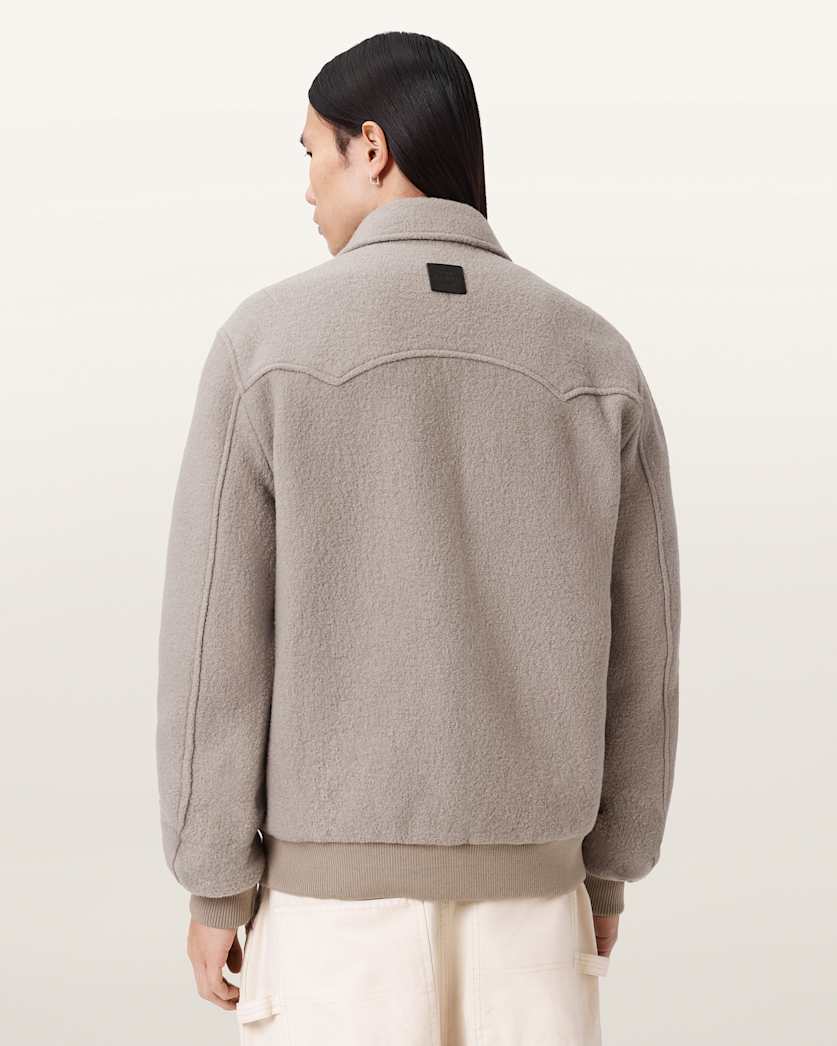 Royce Wadded Patch Jacket MOUSY BROWN | ALLSAINTS